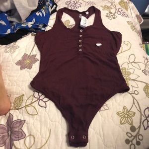Burgundy bodysuit